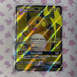 Pokemon TCG Raichu GX Black Star Promo SM90 Holo Card - Image 1