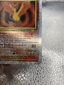 Moltres Reverse Holo 2002 Legendary collection Pokemon card 30/110 - Image 5