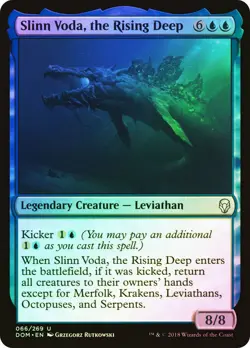 MTG FOIL Slinn Voda, the Rising Deep - Dominaria #066 - Image 1