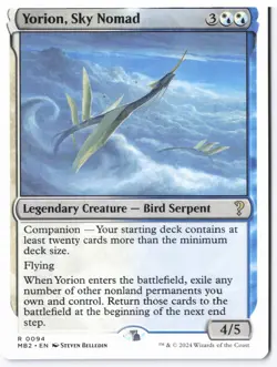 Yorion, Sky Nomad (White Border) R Mystery Booster 2 94 NM - Image 1