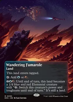 Wandering Fumarole ** Borderless #90 ** EOS: Stellar Sights - NM MTG - Image 1