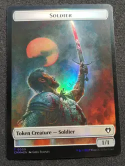 Phyrexian Germ / Soldier Token - Foil - CMM - MTG - NM - EN - 0016/0009 - Image 2