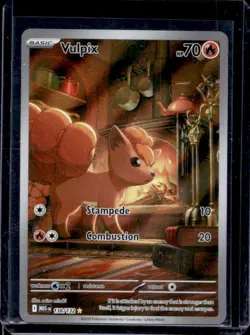 2025 Pokemon Mega Evolution MEG EN Vulpix Illustration Rare #138/132 - Image 1