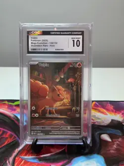 2025 POKEMON CGC 10 VULPIX 138/132 MEGA EVOLUTION ILLUSTRATION RARE HOLO - Image 1