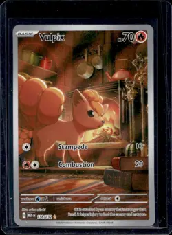 2025 Pokemon Mega Evolution Vulpix Illustration Rare #138/132 - Image 1