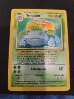 Pokemon TCG - Venusaur 15/102 - Holo Unlimited - Base Set Unlimited WOTC LP/NM - Image 2