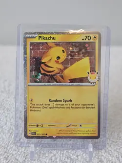 Pokemon Pikachu 051 /162 2026 Pokemon Day Stamped Promo TCG NM - Image 1