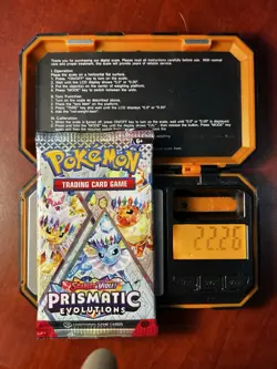 VERY HEAVY! GOD PACKUUU 22.26g Prismatic Evolutions Pokemon TCG Booster (SEALED) - Image 1