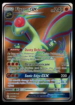 Pokemon Flygon GX 218/236 Sun & Moon Cosmic Eclipse Full Art Ultra Rare NM - Image 1