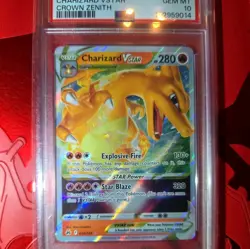 2023 Pokemon Sword & Shield Crown Zenith 019 Charizard VSTAR GEM MINT PSA 10 - Image 1
