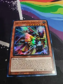 Yugioh BPRO-EN099 - Conduction Warrior Linear Magnum Plus Minus - Super Rare - Image 1
