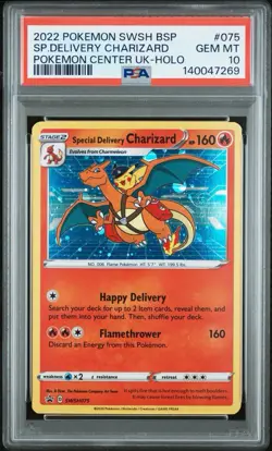 Special Delivery Charizard SWSH075 SWSH: Sword & Shield Promo PSA GEM MINT 10 - Image 1