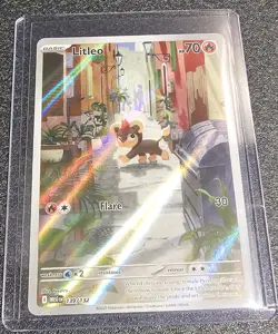 Pokemon TCG Mega Evolution Litleo Card 139/132 Illustration Rare - Image 1