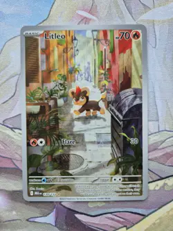 Litleo 139/132 Illustration Rare Mega Evolution Near Mint NM Pokemon Card TCG - Image 1