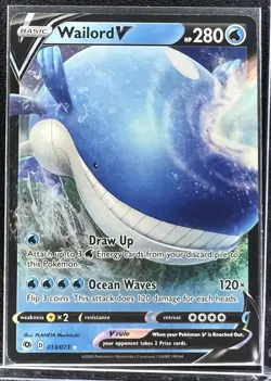 Wailord V 013/073 | Champion's Path | Ultra Rare | Pokemon TCG Card | NM Mint - Image 1
