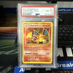 2016 CHARIZARD HOLO POKEMON XY EVOLUTIONS 11/108 - PSA 8 - Image 1