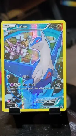 Metal Latios Holographic Card – Custom Pokemon Display Card – Full Art - Image 1