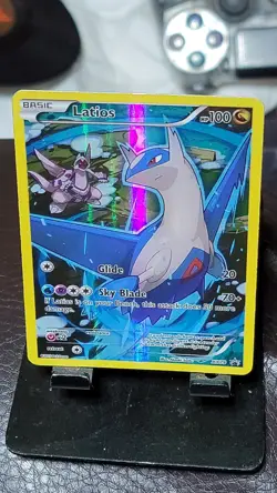 Metal Latios Holographic Card – Custom Pokemon Display Card – Full Art - Image 5
