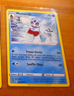 POKEMON TEMPETE ARGENTEE FRANCAISE CARD RARE CARTE Momartik 043/195 FR VF MINT - Image 1