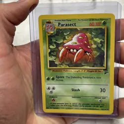 Pokemon Parasect 55/130 Base Set 2 Pokemon Card NM/MT Nintendo Uncommon Vintage - Image 1