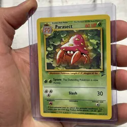 Pokemon Parasect 55/130 Base Set 2 Pokemon Card NM/MT Nintendo Uncommon Vintage - Image 2