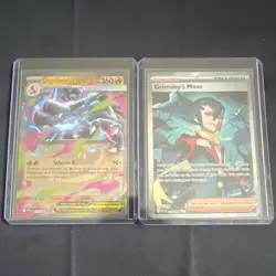 Pokemon TCG Mega Charizard X EX & Grimsley's Move Holo Lot - 2 Cards - Image 1