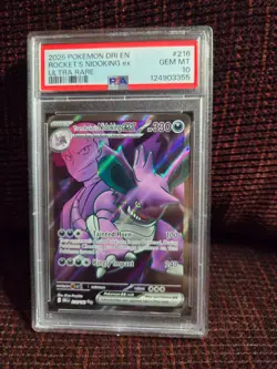 Destined Rivals Team Rocket's Nidoking ex Ultra Rare PSA 10 (216/182) - Image 1