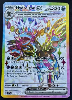 Hydreigon ex 223/191 Pokemon Surging Sparks Holo Full Art Ultra Rare - Image 1
