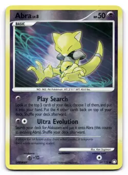 Abra MP 69/123 Mysterious Treasures Pokemon TCG Reverse Holo - Image 1