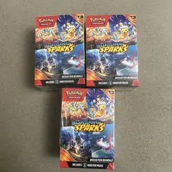 Surging Sparks Booster Bundle Pokemon TCG Scarlet and Violet lot of 3 - Image 1