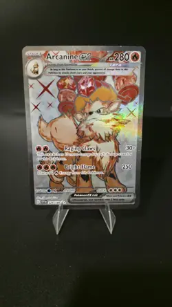 Pokemon TCG Arcanine ex Ultra Rare SV01: Scarlet & Violet Base Set 224/198 NM - Image 1