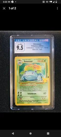 CGC 9.5 Venusaur Pokemon (2021) celebrations holo - Image 1