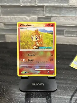Pokemon TCG Chimchar 76/130 Diamond & Pearl Stamped Reverse Holo Card - Image 1