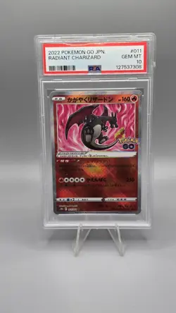 Pokemon GO JP Radiant Charizard PSA 10 GEM MINT-#011- Japanese - Shiny Holo Rare - Image 1