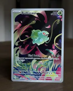 Pokemon TCG Bulbasaur 133/132 Mega Evolution Rare Holo 80HP Basic - Image 1