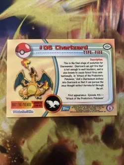 Pokemon Topps Charizard #06 TV Animation Edition Series 1 - Image 2
