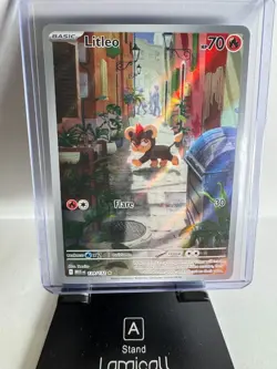 Pokemon TCG Litleo 139/132 Illustration Rare Me01: Mega Evolution Holo - NM - Image 1