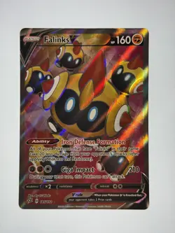 Falinks V 185/192 Ultra Rare Pokemon Rebel Clash NM - Image 1