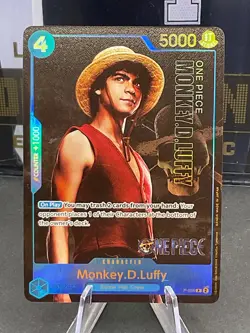 Monkey D Luffy P-055 (Promo) Premium Card Live Action Edition One Piece Card - Image 1