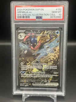 2024 Pokemon SVP en Greninja EX Shrouded Fable Special Illustration PSA 10 - Image 1