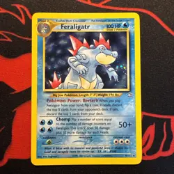 Pokemon TCG Feraligatr Neo Genesis Holo Unlimited Rare LP Condition. Pokemon TCG - Image 1