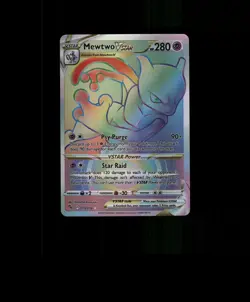 Fan-art HOLO Mewtwo Card Mewtwo Pokemon Card READ DESCRIPTION BELOW p3 - Image 1