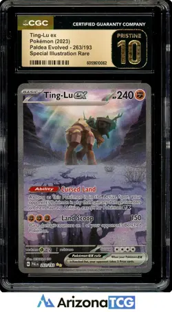 Pokemon 2023 Ting-Lu ex 263/193 SIR Paldea Evolved BLACK LABEL CGC 10 - Image 1