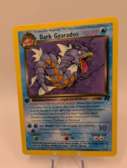 Pokemon TCG Dark Gyarados Card 25/82 1st Edition. See Condition. - Image 1