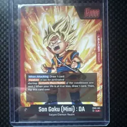 Son Goku (Mini) DA Leader FB05-001 Alt Art New Adventure Dragon Ball Super Card - Image 2