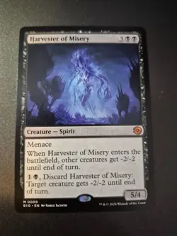 1x M/NM Harvester of Misery Outlaws of Thunder Junction MTG - Image 1
