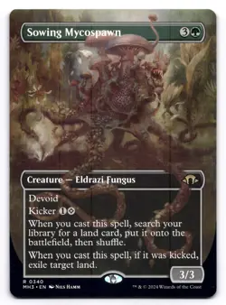 Sowing Mycospawn NM Borderless Modern Horizons 3 0340 MTG Regular - Image 1