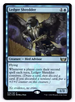 Ledger Shredder NM Streets of New Capenna 046/281 MTG Foil - Image 1