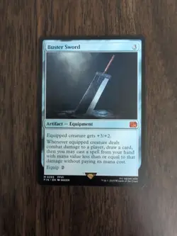 Buster Sword Final Fantasy MTG Artifact - Equipment M 0255 FVII NM - Non Foil - Image 1