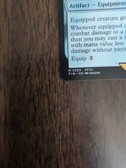 Buster Sword Final Fantasy MTG Artifact - Equipment M 0255 FVII NM - Non Foil - Image 4